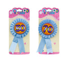 50'' Talking Award Ribbon Rosette Badge Brooch Party Birthday Girl Rosette Badge Pink Blue