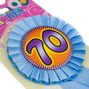 70'' Talking Award Ribbon Rosette Badge Brooch Party Birthday Girl Rosette Badge Pink Blue