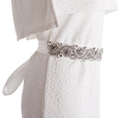 Bridal Wedding Dress Sash Sparkle Rhinestone Crystal Waist Belt Waistband