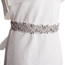 Bridal Wedding Dress Sash Sparkle Rhinestone Crystal Waist Belt Waistband