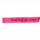Mother of the Groom Satin Sash Party Favor Sashes Hen Party Accessories Rose Red