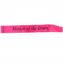 Mother of the Groom Satin Sash Party Favor Sashes Hen Party Accessories Rose Red