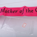 Mother of the Groom Satin Sash Party Favor Sashes Hen Party Accessories Rose Red