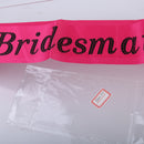 Bridesmaid Writing Satin Ribbon Sash Party Wedding Favor Rose Red