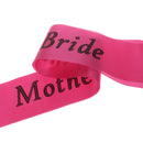 Wedding Hen Night Out Sash Party Sashes Women Bride Girls Satin Mother of the Bride