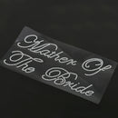Clear Mother Of The Bride Sticker for Bachelorette Party Bridal Wedding DIY