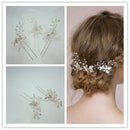 3pcs/set Wedding Pearl Crystal Hairpin Hair Clip Bridal Bridesmaid Decor