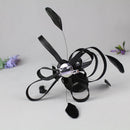 Women Lady Wedding Party Bridesmaid Hair Decor Hair Styling Fascinator Feather Hair Clip Wedding Brooch Pin Accessory Black