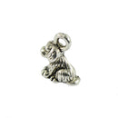 50pcs Tibetan Silver 3D Puppy Dog Charms Pendants for Jewelry DIY Making