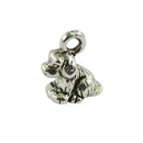 50pcs Tibetan Silver 3D Puppy Dog Charms Pendants for Jewelry DIY Making