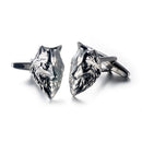Fox Shape Cufflinks for Men's Shirt Suit Accessories Silver Jewelry Gift