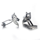 Fox Shape Cufflinks for Men's Shirt Suit Accessories Silver Jewelry Gift