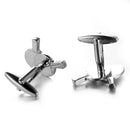 Ping Pong Bat shape Cufflinks for Men's Suit Shirt Accessories Silver Cufflink
