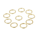 10pcs 20 mm Brass Split Key Rings Chain Bag Charms Clasp Loop Findings DIY