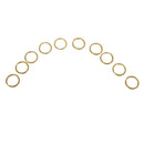 10pcs 20 mm Brass Split Key Rings Chain Bag Charms Clasp Loop Findings DIY