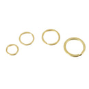 10pcs 20 mm Brass Split Key Rings Chain Bag Charms Clasp Loop Findings DIY