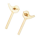 Set of 2pcs we do Love Birds Wooden Cake Topper Sticks Wedding Cake Photo Props
