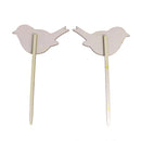 Set of 2pcs I DO ME TOO Love Birds Wedding Engagement Wooden Cake Topper