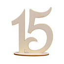 Wooden Freestanding 11-20 Table Number Sign Stand Wedding Party Home Decor