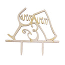 Weddiing Drinking Cup mr mrs Wedding Engagement Party Wood Cake Topper