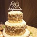 Weddiing Drinking Cup mr mrs Wedding Engagement Party Wood Cake Topper
