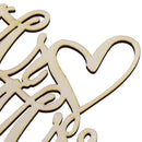 Cake Decorating Love Heart Mr Mrs Wood Cake Topper Party Wedding Favors