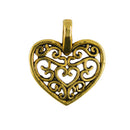 50pcs Hollow Heart Pendant Jewelry Components Findings DIY