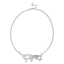Fashion World Map Travel Abstract Pendant Collar Necklace Jewelry