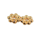 4mm Daisy Snowflake Flower Spacer beads Jewelry Findings Light Gold Pack of100pcs