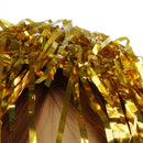 Men Women Plastic Mesh Funny Shinning Glittery Rain Hat Cap Costume Party Play Wedding Dance Stag Night Golden 30 cm