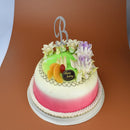 Silver Alloy Letter B Shining Crystal Rhinestone Cake Topper Birthday Cake Decor