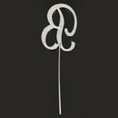 Silver Alloy Letter B Shining Crystal Rhinestone Cake Topper Birthday Cake Decor