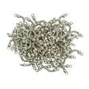 100x S Shaped Connectors Beads Charms Jewelry DIY Making Findings-Silver