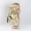 Women Indian Peacock Feather Tassels Headdress Hippie Headband Hair Band