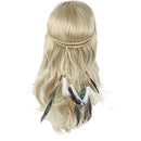 Women Indian Peacock Feather Tassels Headdress Hippie Headband Hair Band