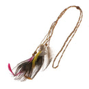 Women Boho Feather Headband Headpiece Hippie Weave Hairband Hair Accessory