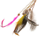 Women Boho Feather Headband Headpiece Hippie Weave Hairband Hair Accessory