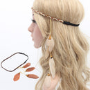 Women Girls Ladies Native American Feather Headband Headwear Hair Accessories Fancy Dress Wedding Party Supplies