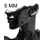 4 Pairs Jewelry Stainless Steel Mens Womens Stud Earrings Ear Plugs
