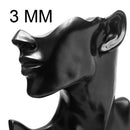 4 Pairs Jewelry Stainless Steel Mens Womens Stud Earrings Ear Plugs