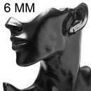 4 Pairs Jewelry Stainless Steel Mens Womens Stud Earrings Ear Plugs