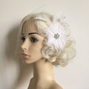 Women Girls Ladies Fashionable Headwear Headband Hair Decor Wedding Birthday Party Accessory White