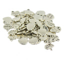 GZSSP Thank You Heart Charms Pendants for Necklace Bracelet Jewelry DIY Making Pack of 50