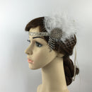 Bridal Artificial Feather Headband Diamante Headwear Fashion Hair Accessories