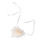 Bride Artificial Peacock Feather Headband Diamante Headwear AccessoriesBeige