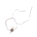 White Feather Sparkly Rhinestone Headband Hair Band for Bridal Wedding