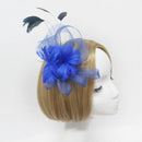 Women Girls Ladies Feather Fascinator Headwear Headpiece Hair Jewelry Party Wedding Accessory Blue