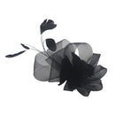 Women Girls Ladies Feather Fascinator Headwear Headpiece Hair Jewelry Party Wedding Accessory Black