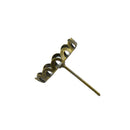 GZSSP 12mm Earring Stud Ear Nail Iron Flat Base Cup Posts Earring Findings DIY Jewelry Pack of 20