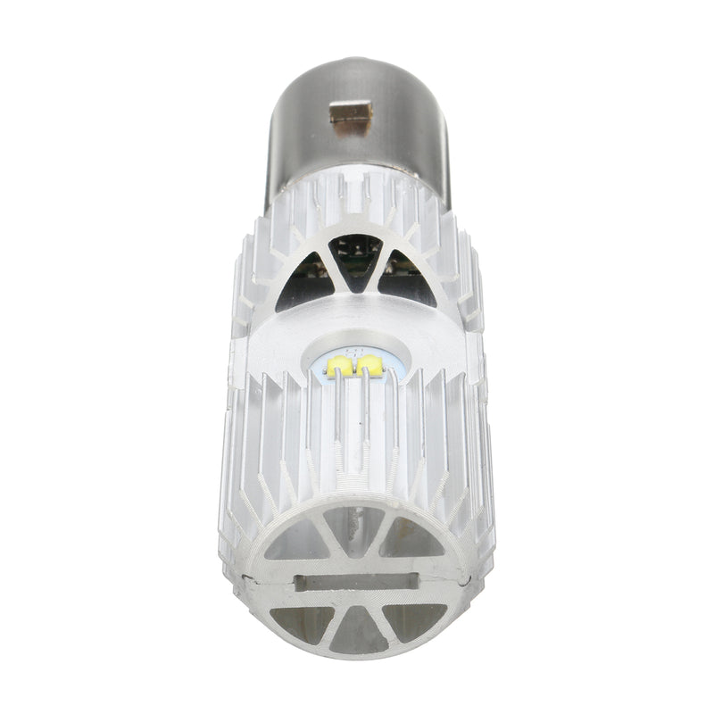 BA20D 1200LM 6000K 4 LED Scooter Hi/Lo Motorbike Moped ATV Headlight Fog Lamp Bulb